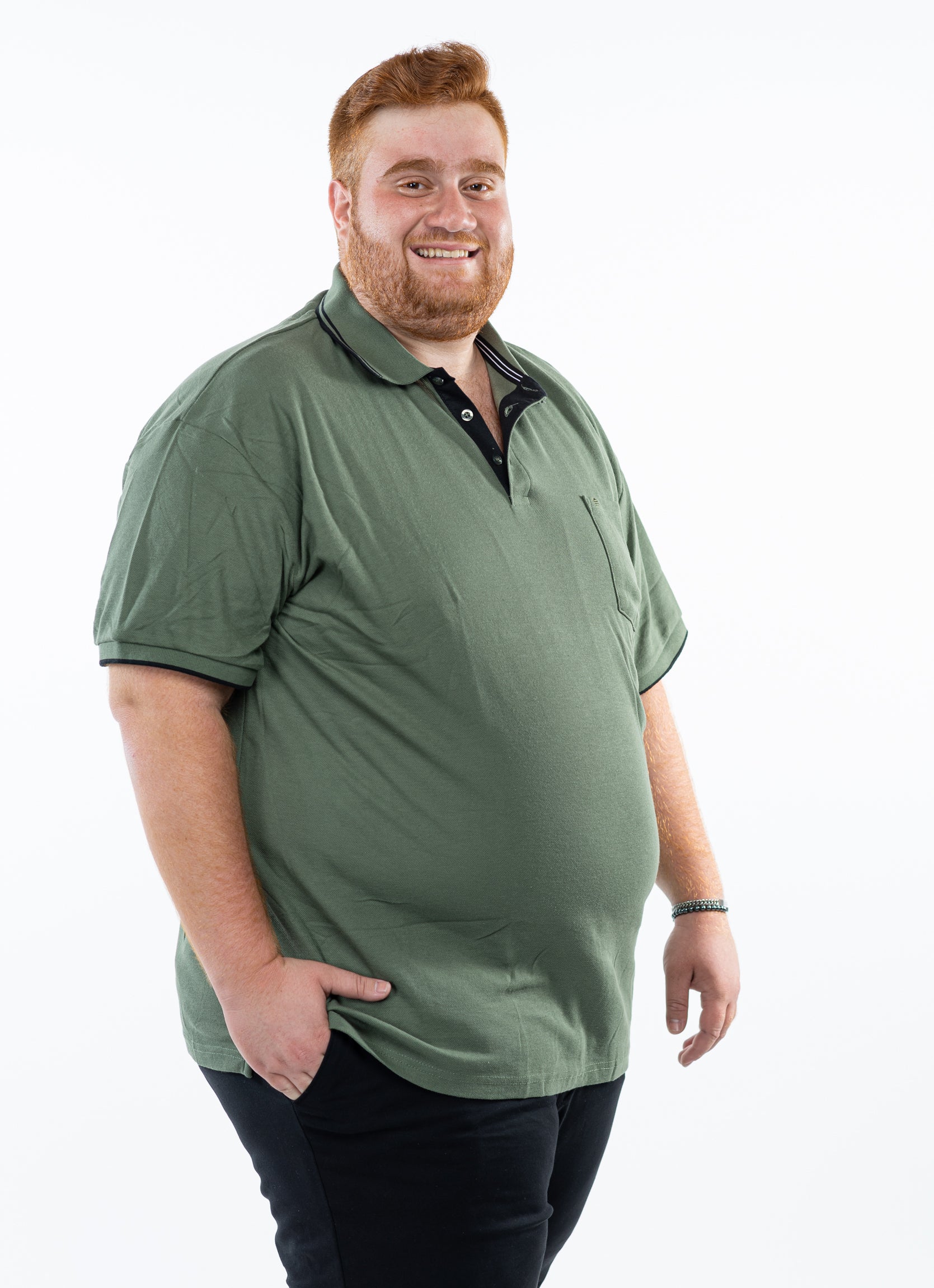 פולו צווארון עם כיס