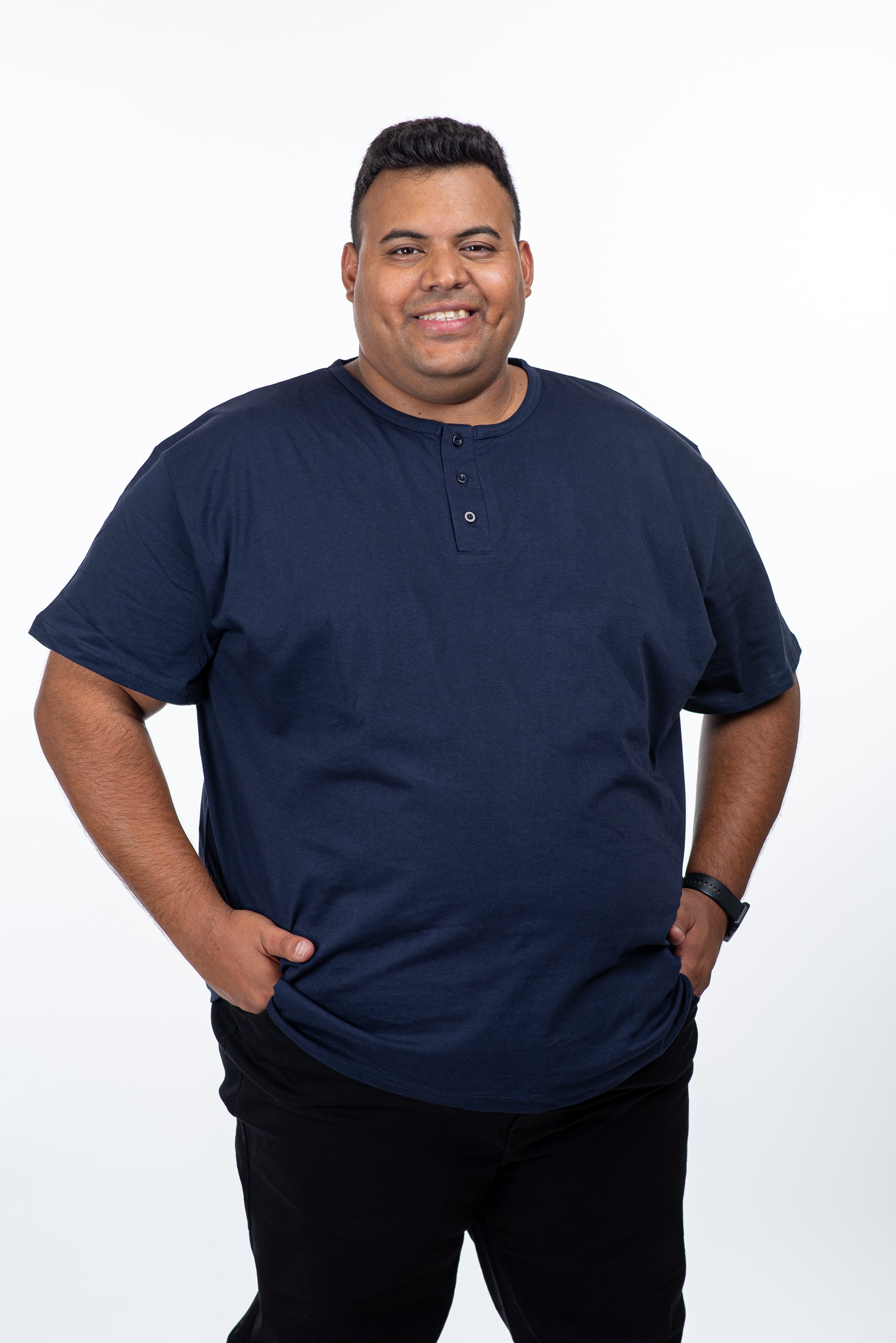 טי שרט 3 כפתורים