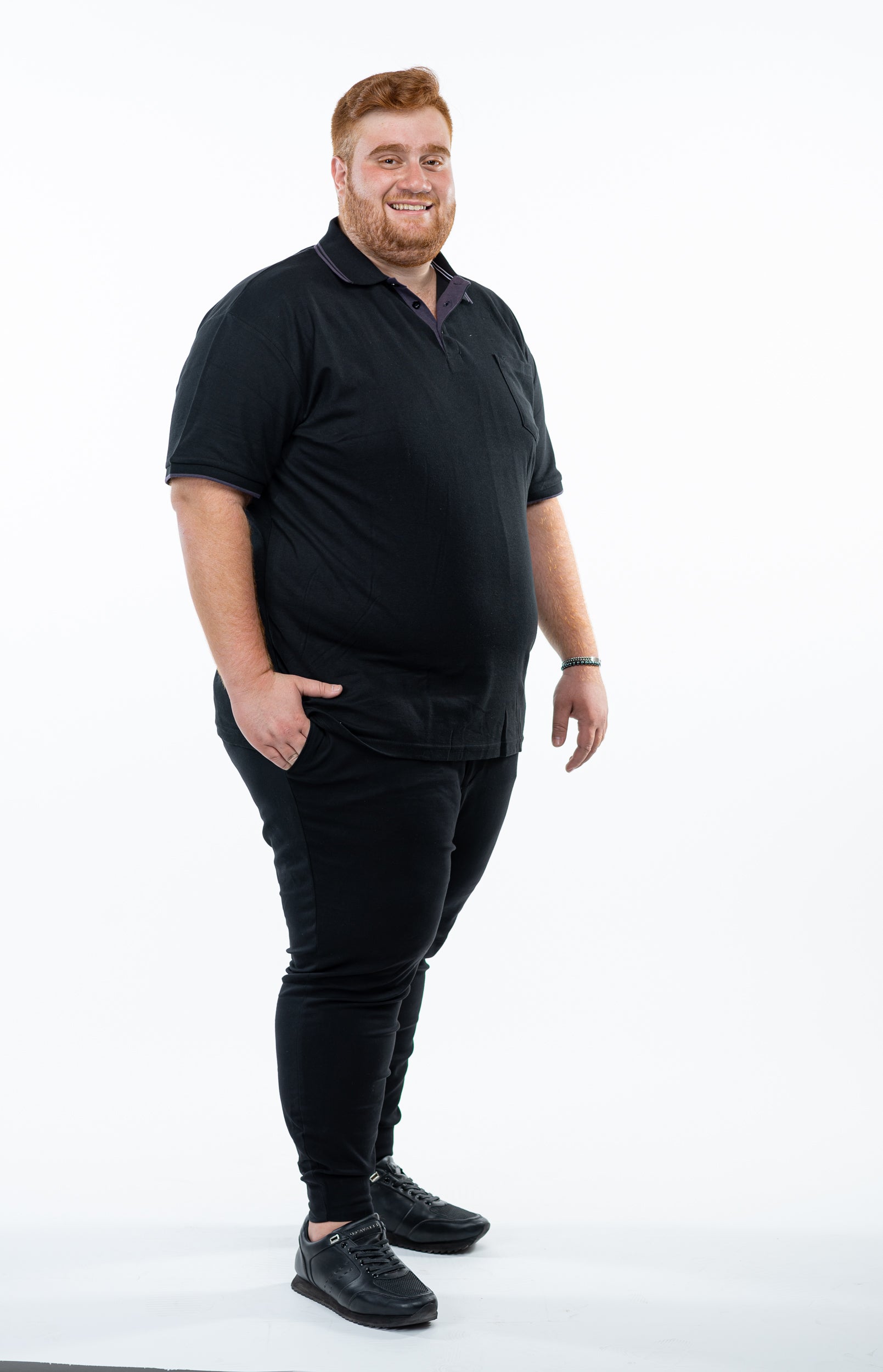 פולו צווארון עם כיס