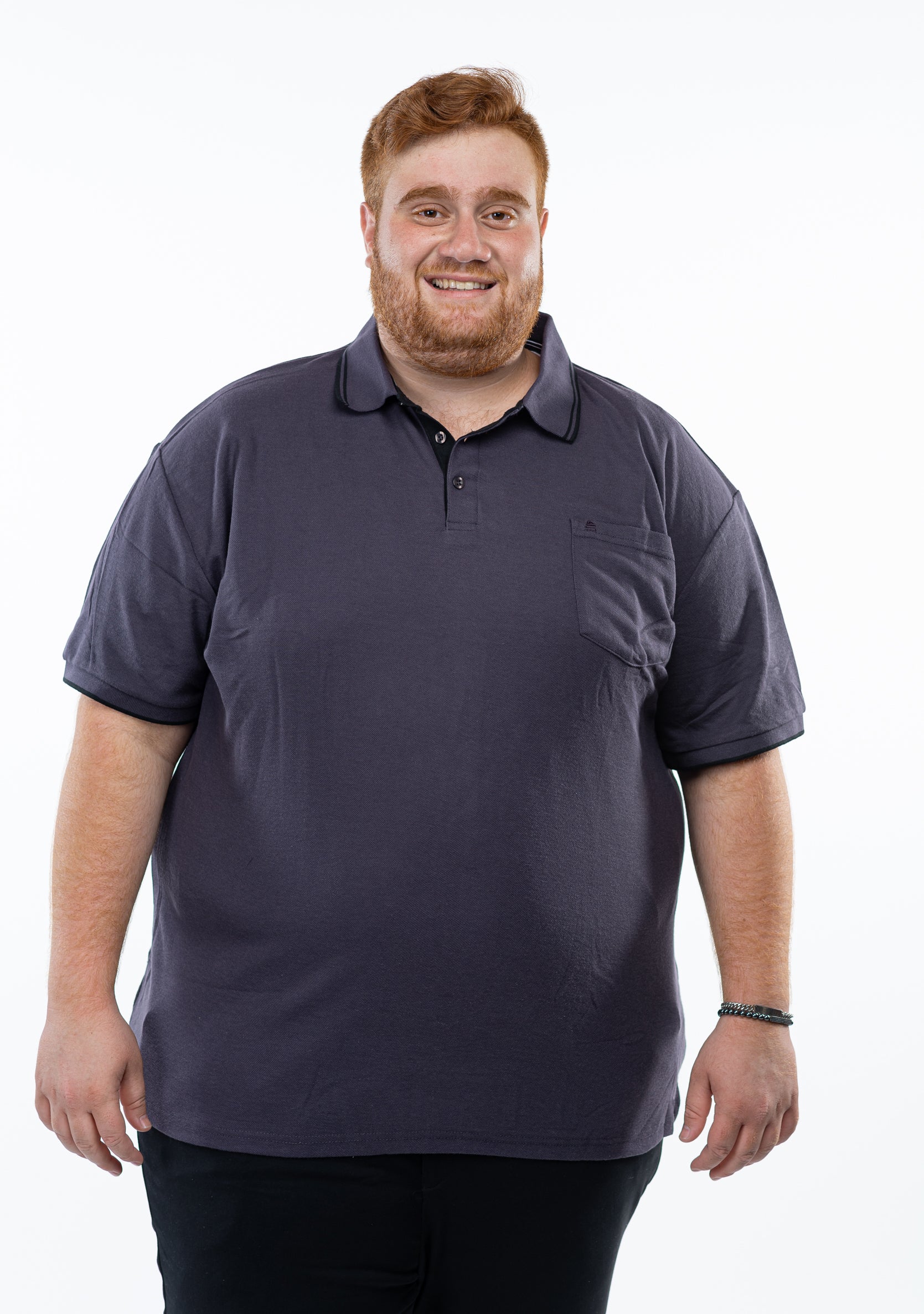 פולו צווארון עם כיס