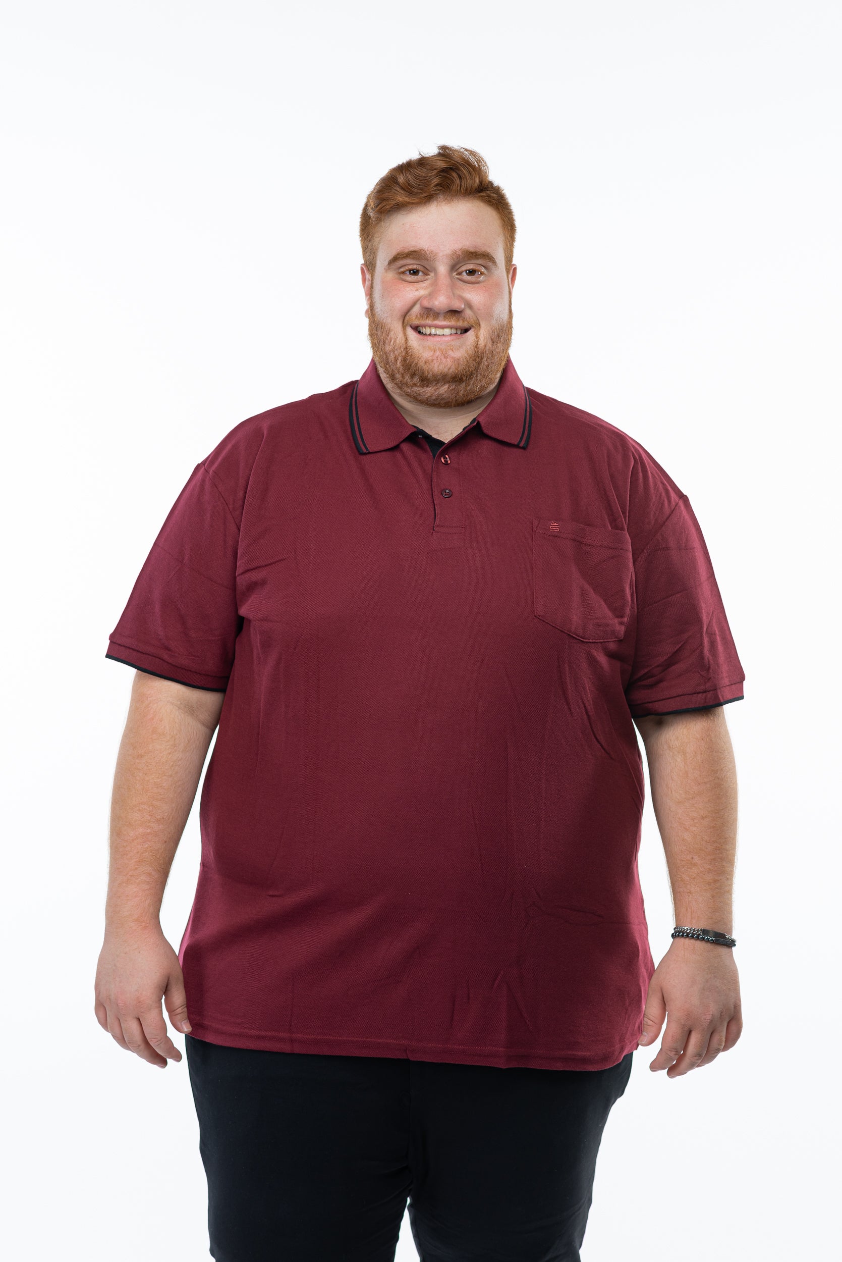 פולו צווארון עם כיס