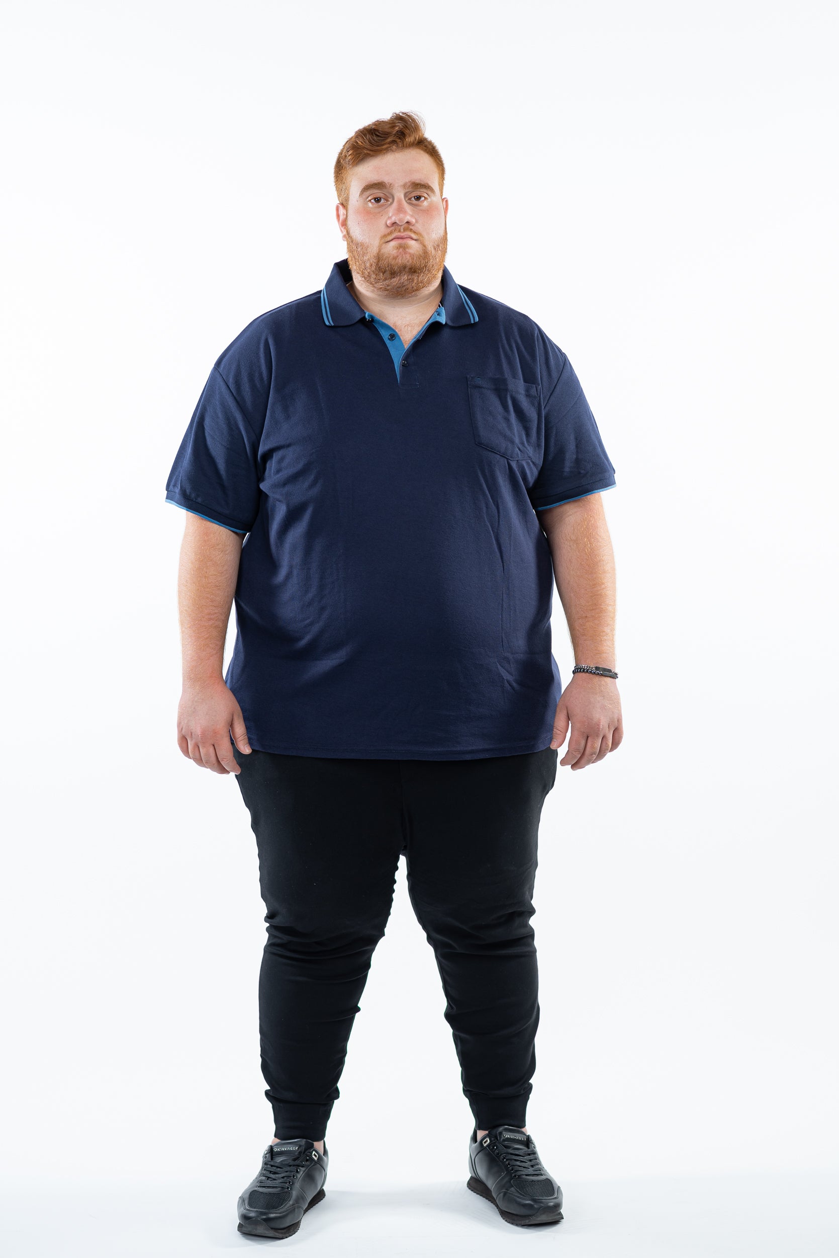 פולו צווארון עם כיס