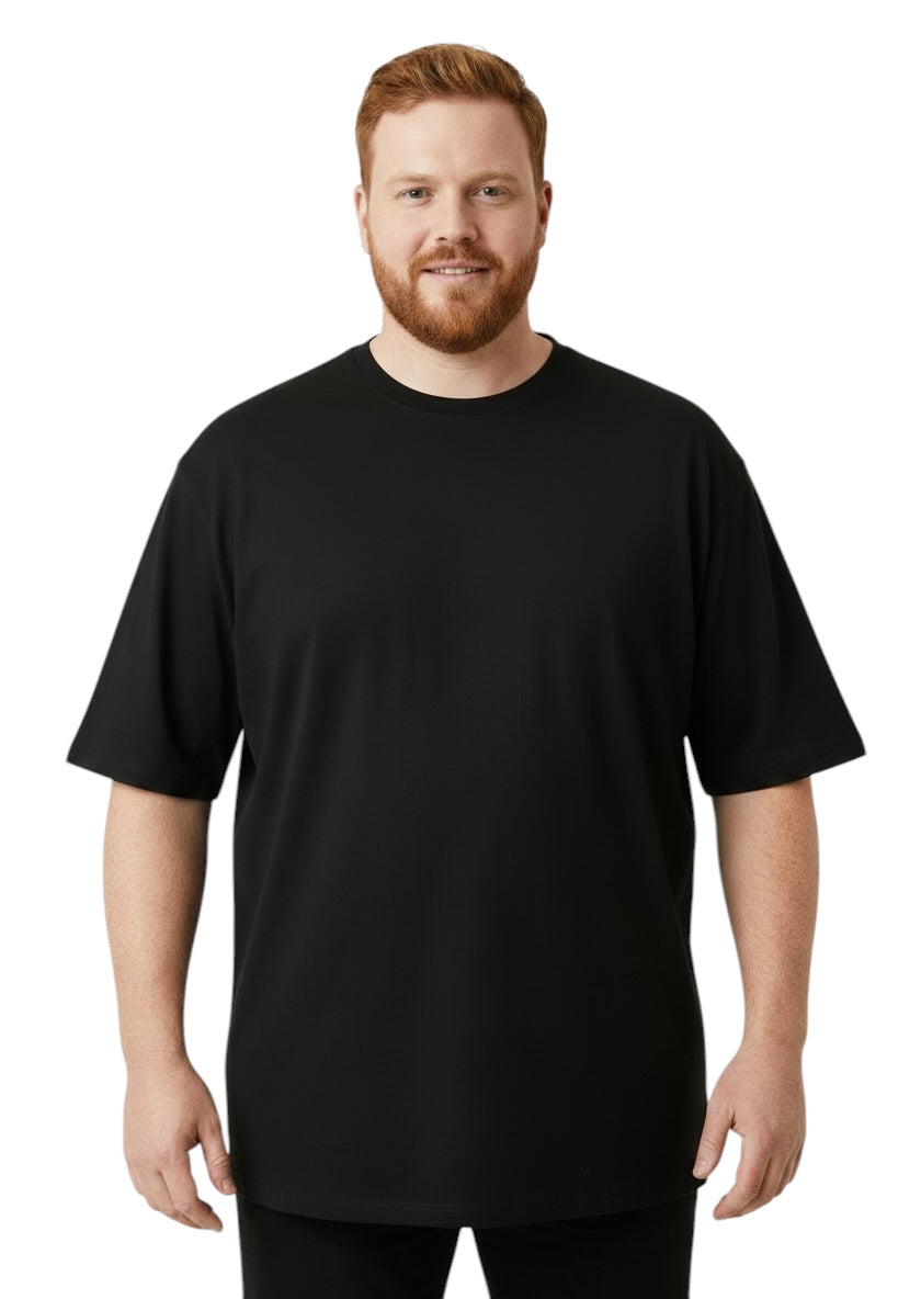 חולצת אוברסייז שחורה – “איתך בגדול”