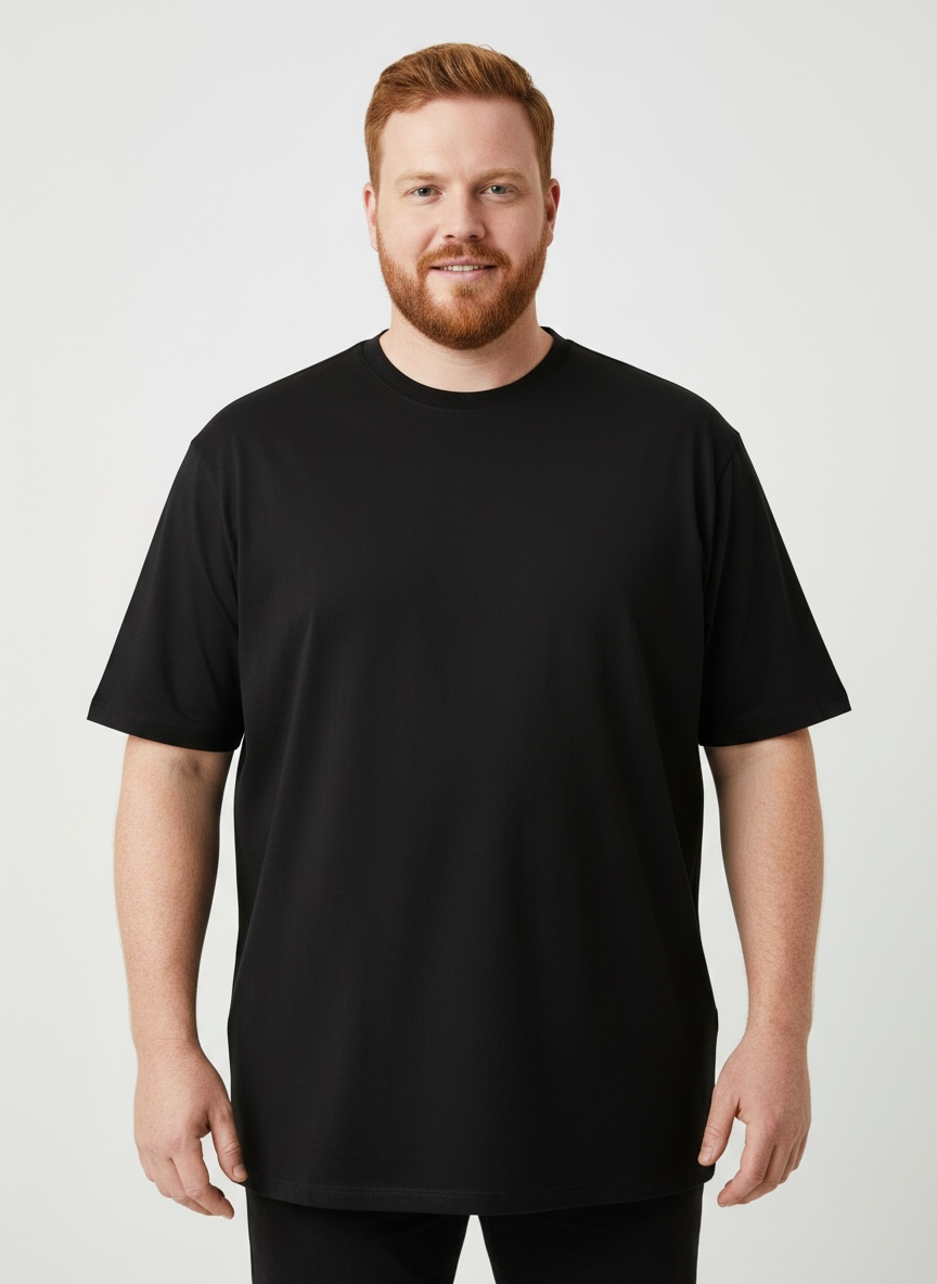 חולצת אוברסייז שחורה – “איתך בגדול”