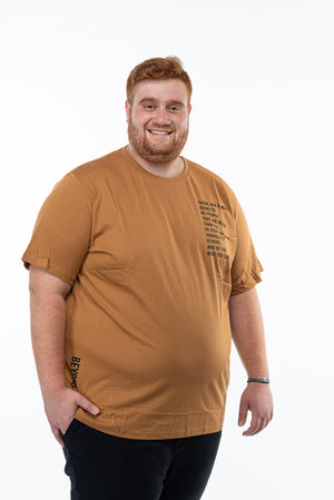 טי שרט הדפס כיתוב בצד