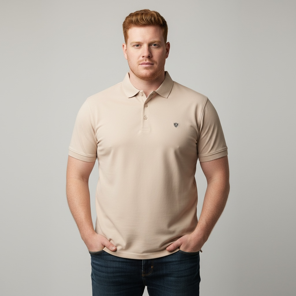 פולו קצר בד פיקה